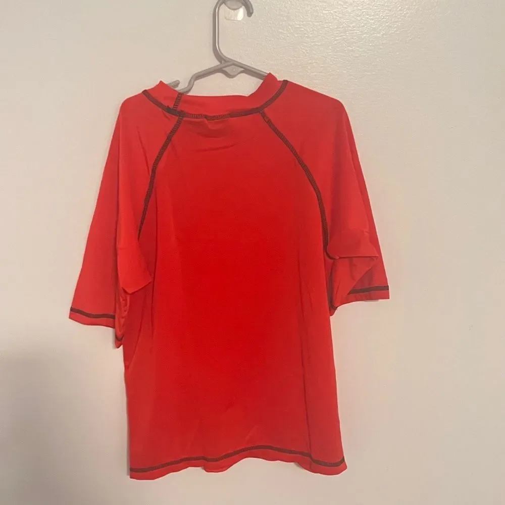 NWT Kanu Surf Red Rash Guard Sz XL (14-16)